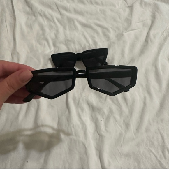 Geometric and Cat eye Black Sunglasses Bundle - Picture 5 of 5